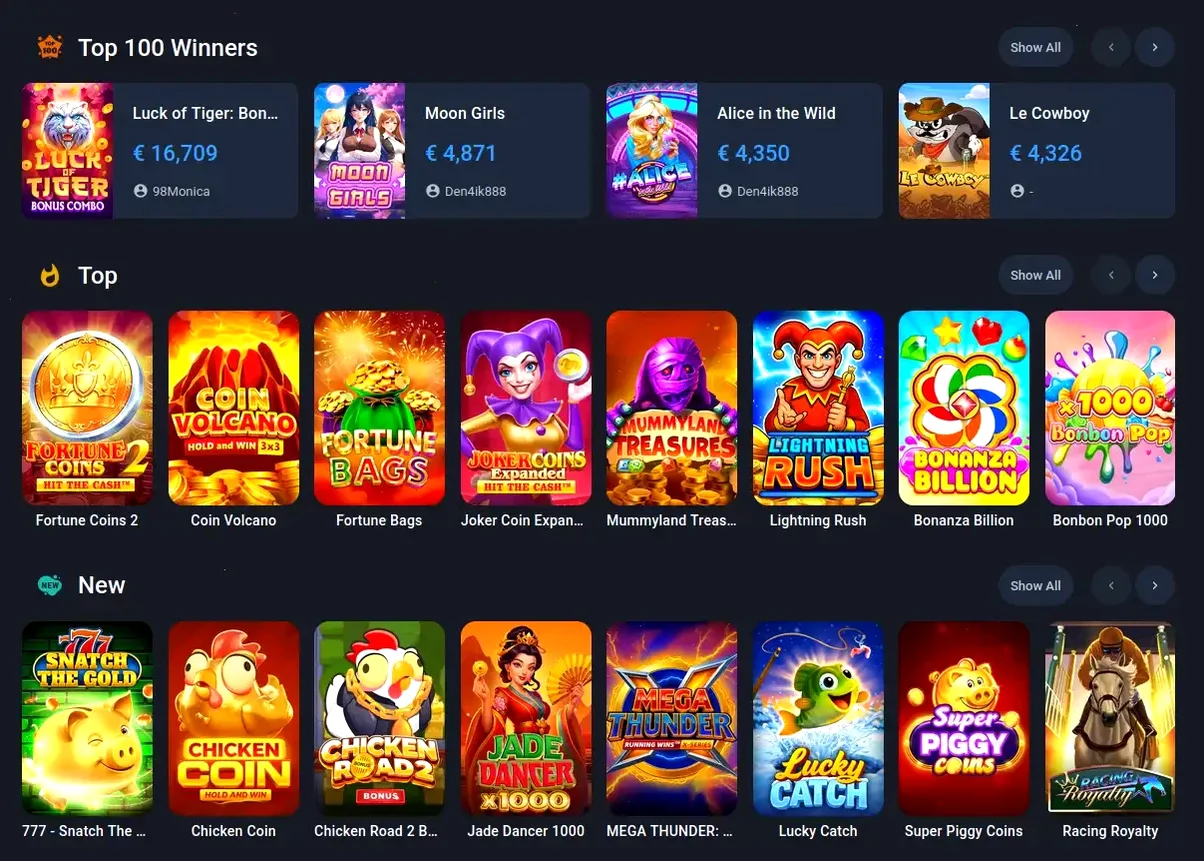 Игровые автоматы и live-казино 7k
